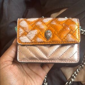 Quilted Metallic Mini Crossbody Bag